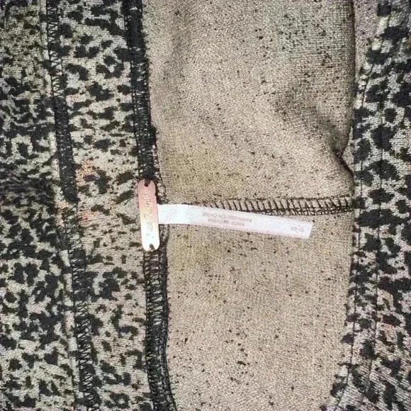 Free People Knit Leggings in Leopard Print Combo / Tan, Beige, Black / Size S - Picture 9 of 14